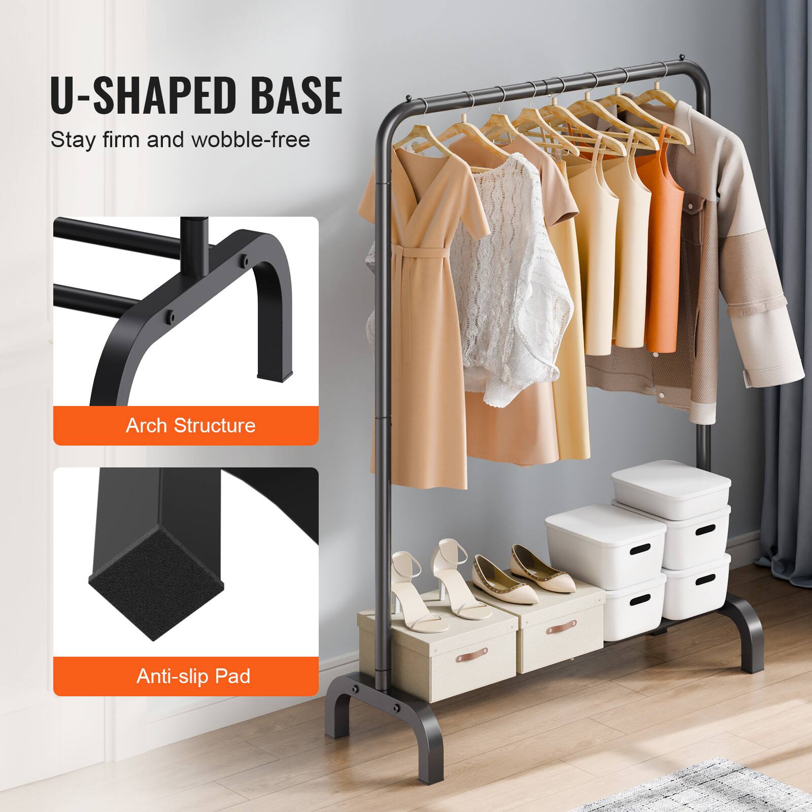 U-SHAPED BASE
Stay firm and wobble-free
Arch Structure
Anti-slip Pad