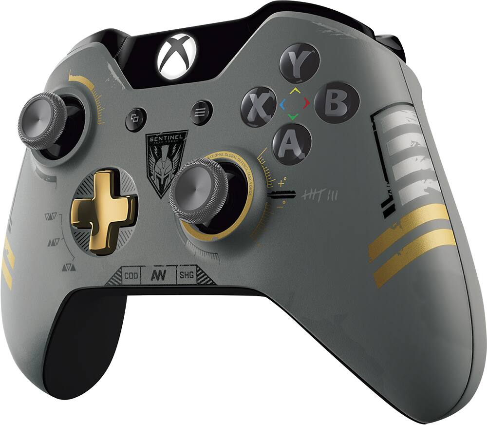 Best Buy Microsoft Xbox One Limited Edition Call Of Duty Advanced Warfare Wireless Controller Gray J72