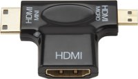 Front Zoom. Dynex™ - Mini HDMI-to-Micro HDMI Adapter - Black.