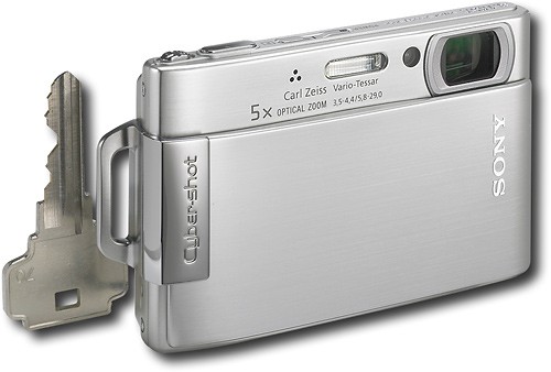 Best Buy: Sony Cyber-shot 8.1MP Digital Camera Silver DSC-T200