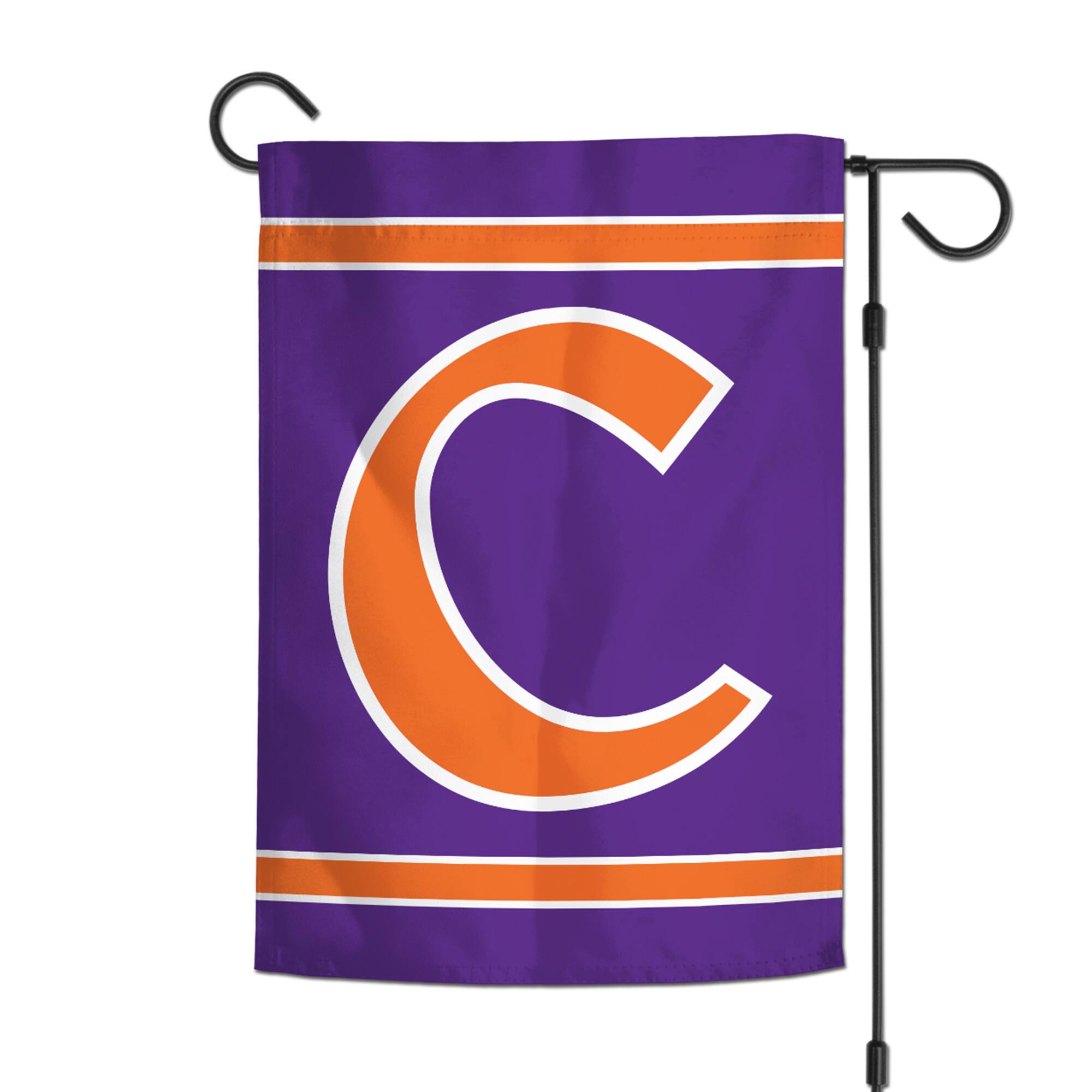 Alt View 1. WinCraft - Clemson Tigers 12" x 18" Double-Sided Garden Flag - Multicolor.