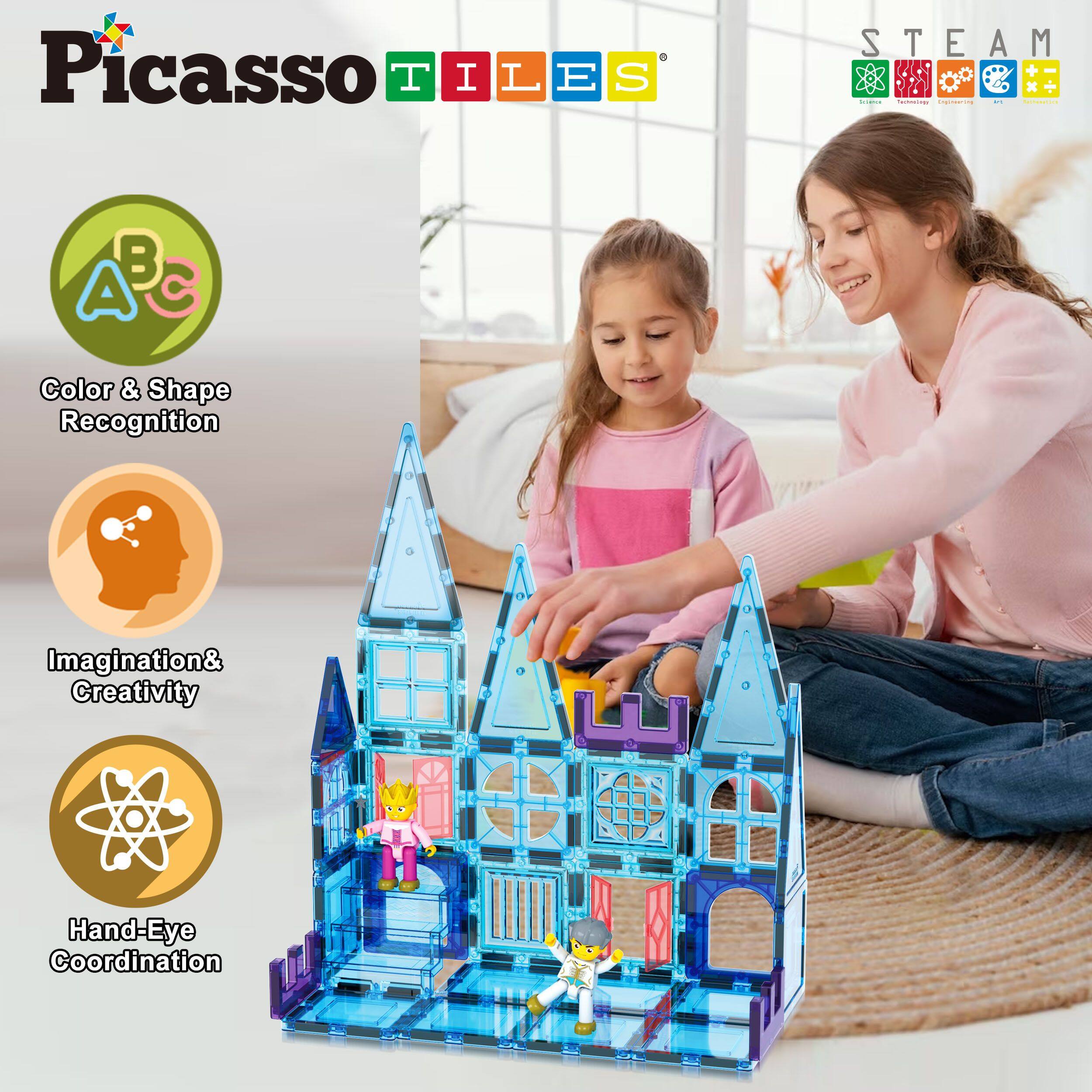 Picasso Tiles STEAM - B A C Color & Shape Recognition Imagination & Creativity Hand-Eye Coordination