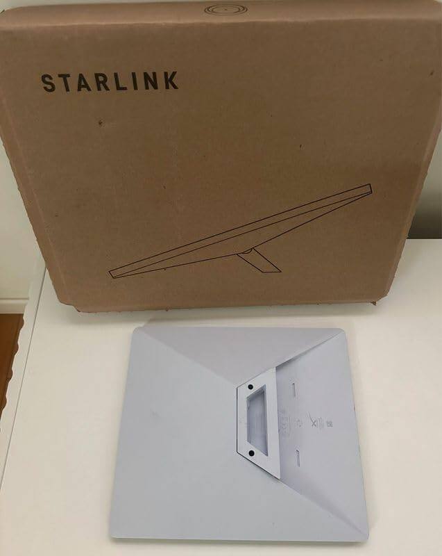 Back. STARLINK - STARLINK Mini Kit – Region Unlocked -4th Gen Mini Antenna with Wi-Fi Router (International Verison) - White.