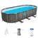 Front. Coleman - Coleman Power Steel Swim Vista 20' x 48" Round Above Ground Swimming Pool Set - Gray.
