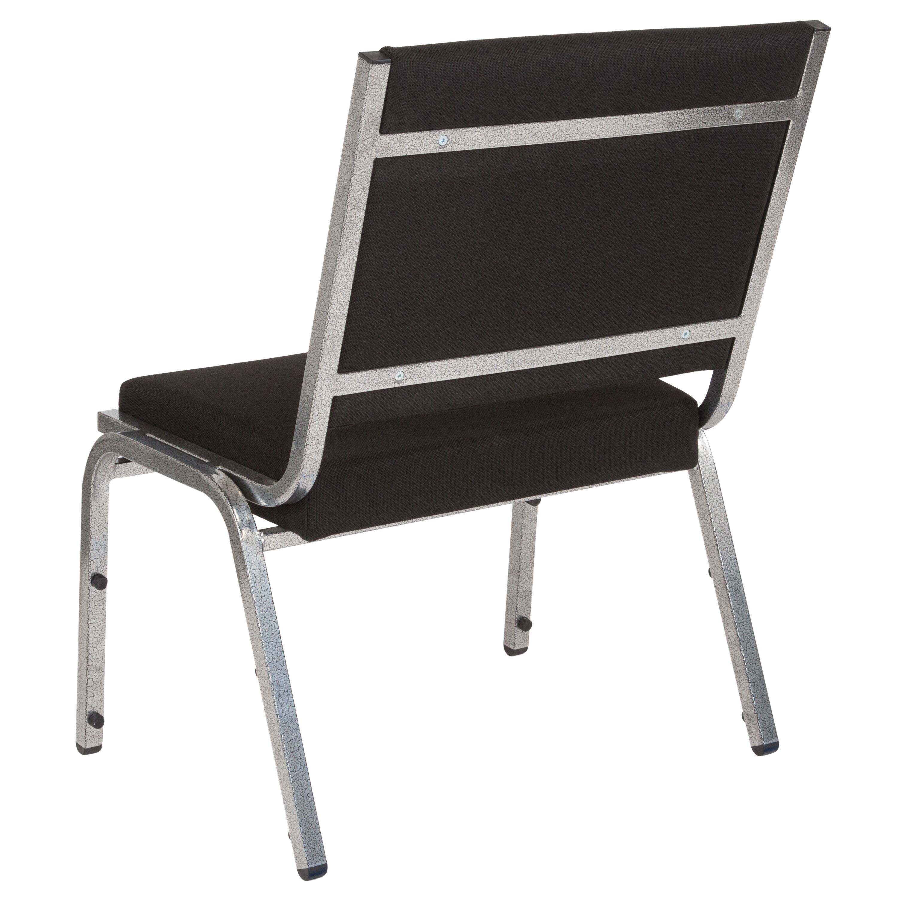 Alt View 3. Emma + Oliver - 950 lb. Rated Antimicrobial Bariatric medical Reception Chair - Black Fabric.
