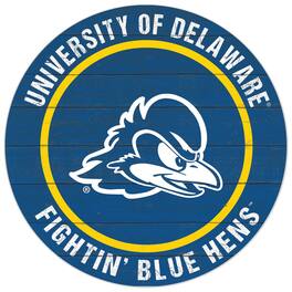 Jardine - Delaware Fightin' Blue Hens 20'' x 20'' Indoor/Outdoor Circle Sign - Royal