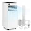 Front. Costway - Costway 8000 BTU Portable Air Conditioner, 4-in-1 Portable AC Unit with Dehumidifier, Fan - White + Black.