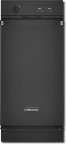 Front Standard. KitchenAid - Architect Series II 1.4 Cu. Ft. Built-In Trash Compactor - Black.