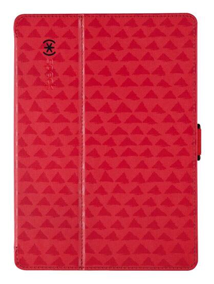 Front. Speck - StyleFolio Case for Apple® iPad® Air - ValleyVista Red/Dark Poppy/Black.
