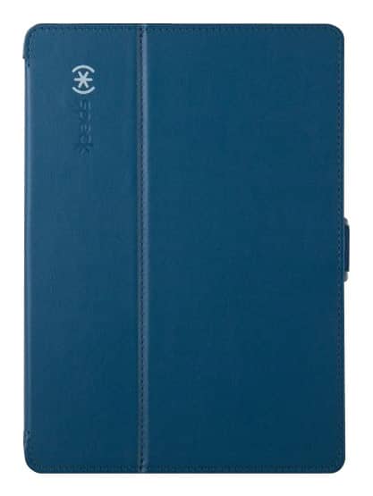 Front. Speck - StyleFolio Case for Apple® iPad® Air - Deep Sea Blue/Nickel Gray.