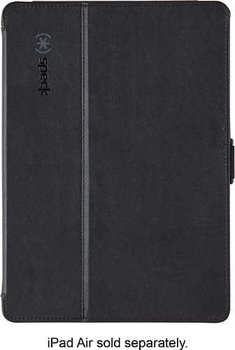 Front. Speck - StyleFolio Case for Apple® iPad® Air - Black/Slate.