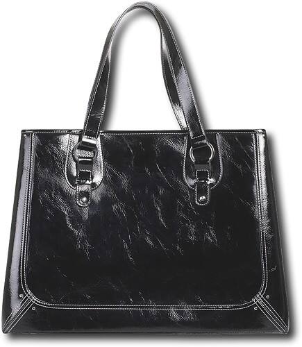 Front Standard. Liz Claiborne - Tote Notebook Case - Black.