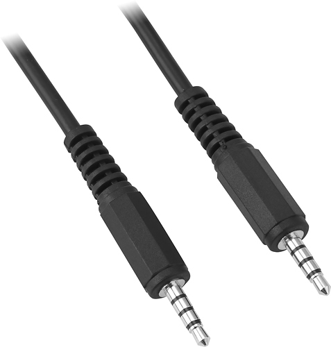 Dynex™ 6' Male-to-Male 4-Conductor (TRRS) 3.5mm Cable Black DX-HZ319 - Best  Buy