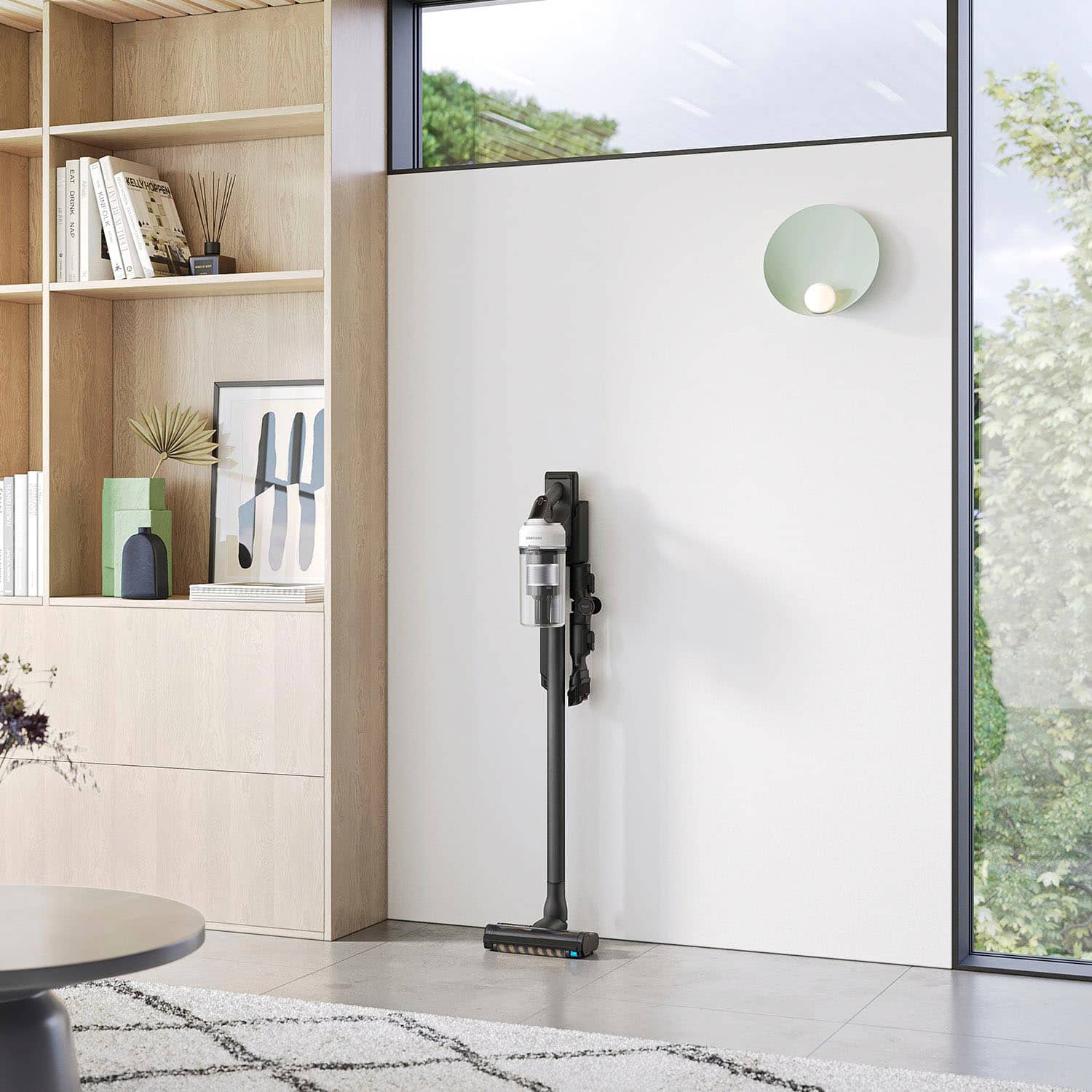 Alt View 14. Samsung - Jet 85 Lightweight Cordless Stick Vacuum with Jet Dual Brush - Misty White.