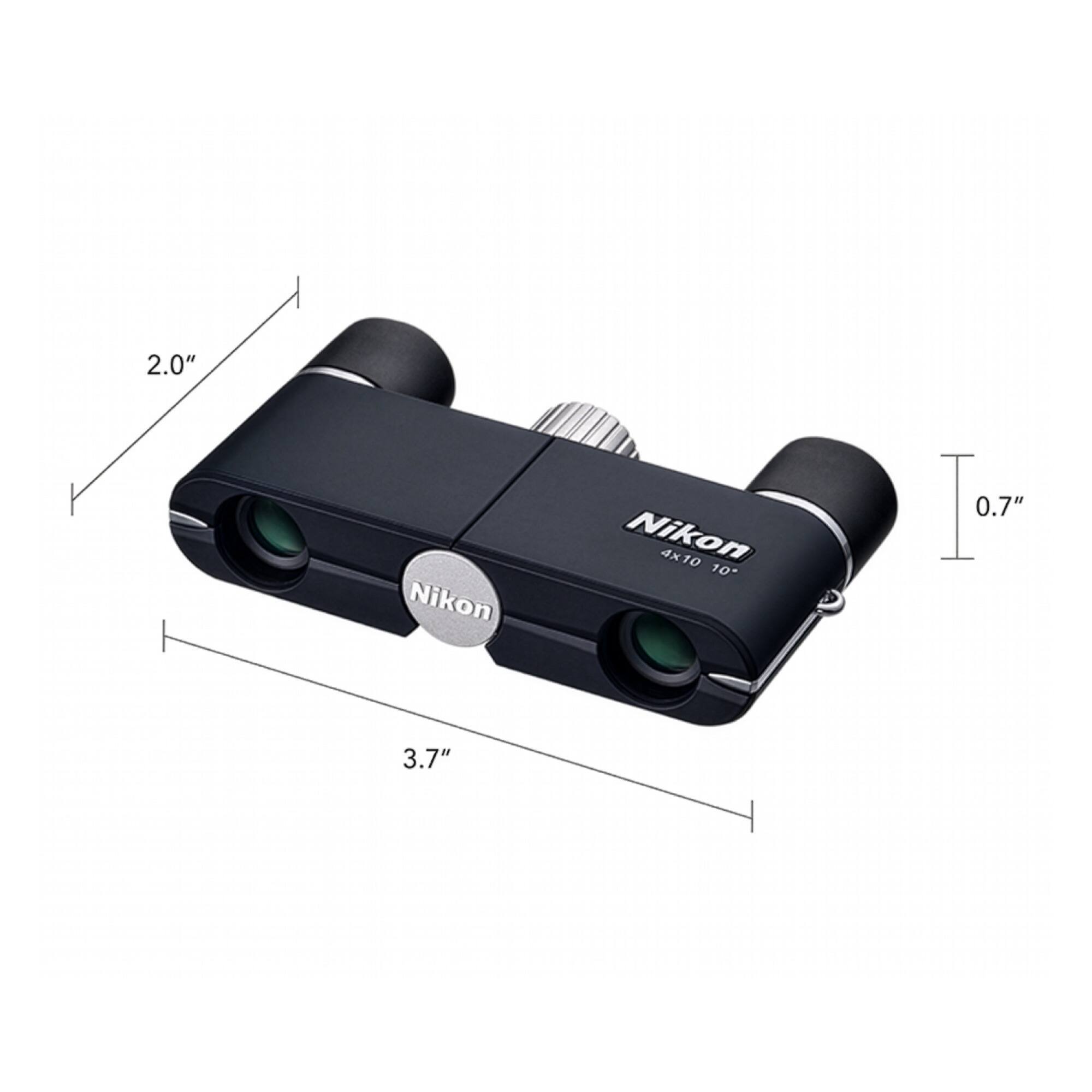 Nikon 4x10D CF Lightweight Pocket Binoculars with 4x Magnification
