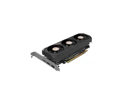 Front. ZOTAC - ZOTAC GAMING GeForce RTX 5060 Low Profile 8GB GDDR7 PCI Express 5.0 x8 Video Card ZT-B50600L-10A.