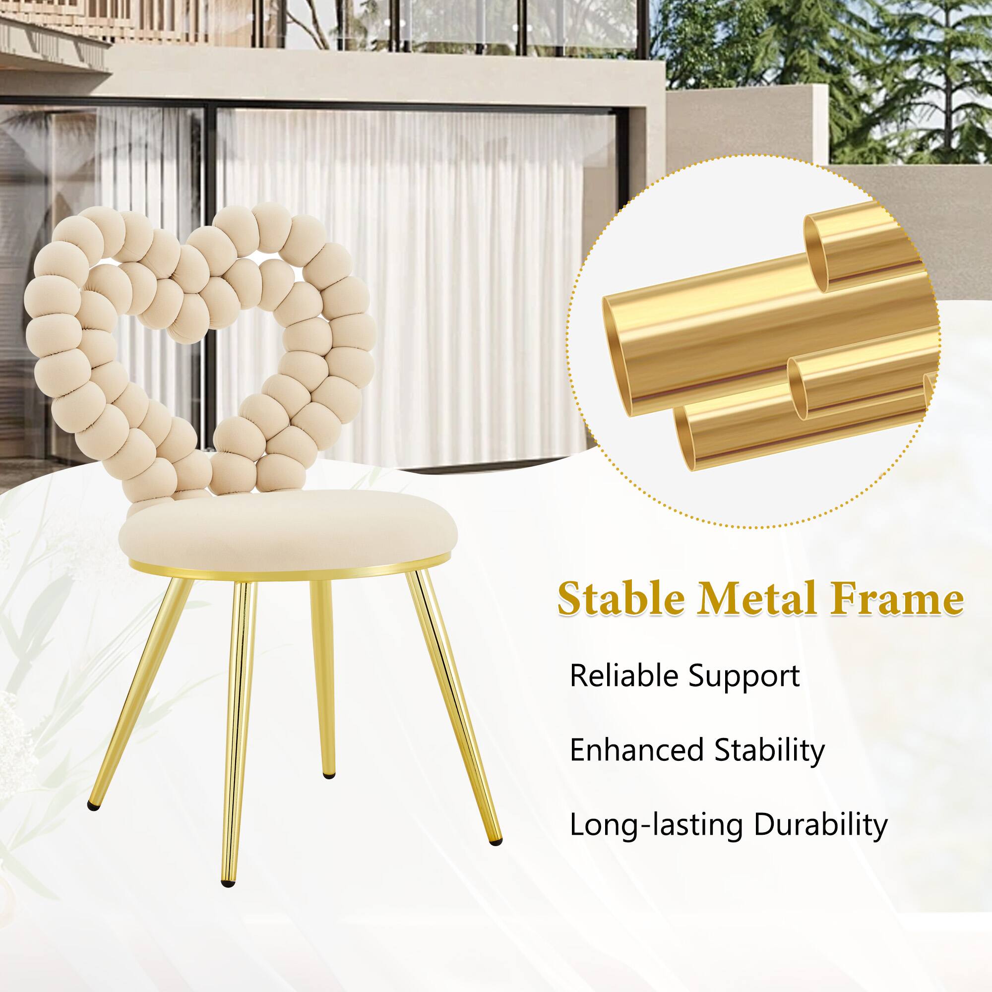 Stable Metal Frame  
Reliable Support  
Enhanced Stability  
Long-lasting Durability