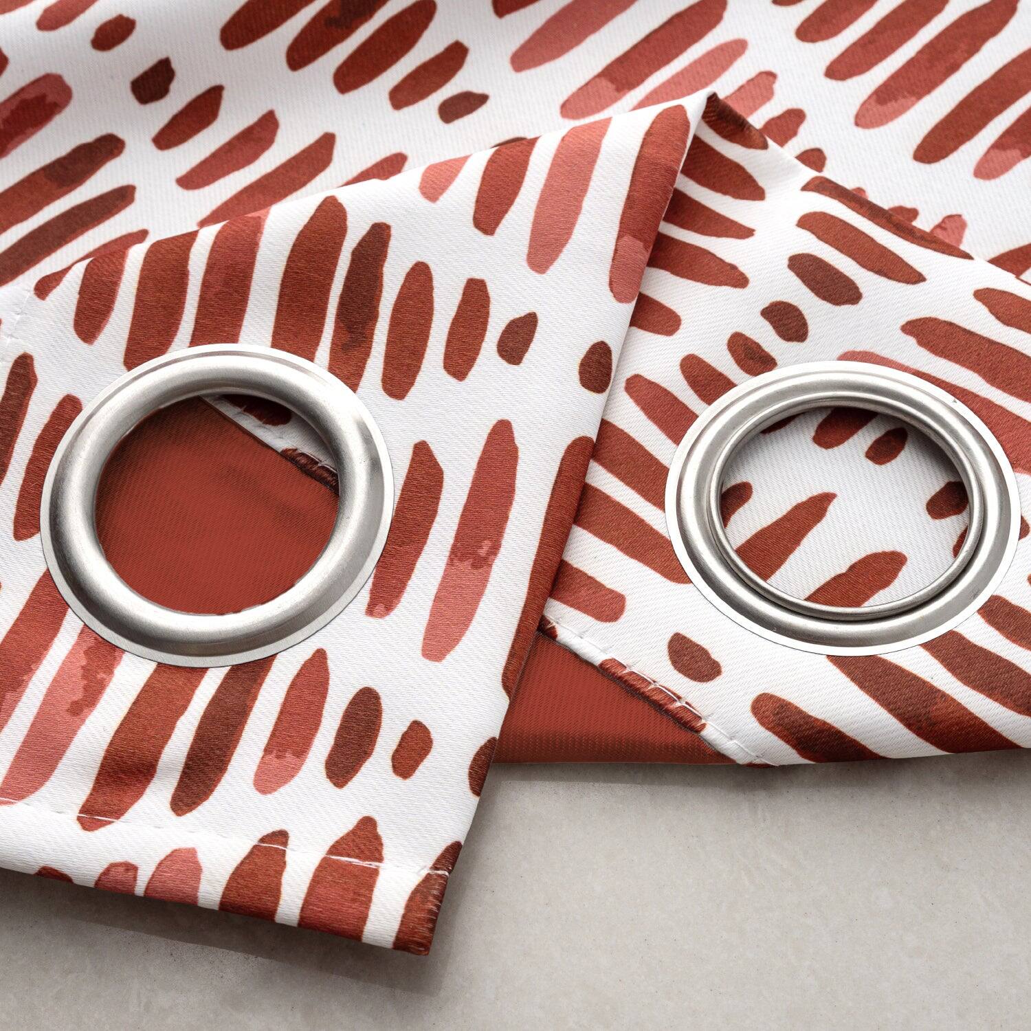 Alt View 1. Olivia Gray - Olivia Gray 100% Polyester 190 GSM Justice Reversible Blackout Grommet Curtain Panel 54" x 84" Spice - Spice.