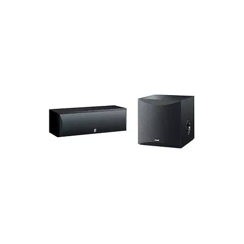 Yamaha - Home Theater Bundle: NS-SW100BL 10-Inch 100W Subwoofer & NS-C210BL Two-Way Center Channel Speaker - Black