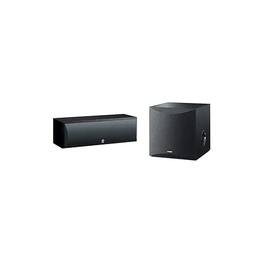 Yamaha - Home Theater Bundle: NS-SW100BL 10-Inch 100W Subwoofer & NS-C210BL Two-Way Center Channel Speaker - Black