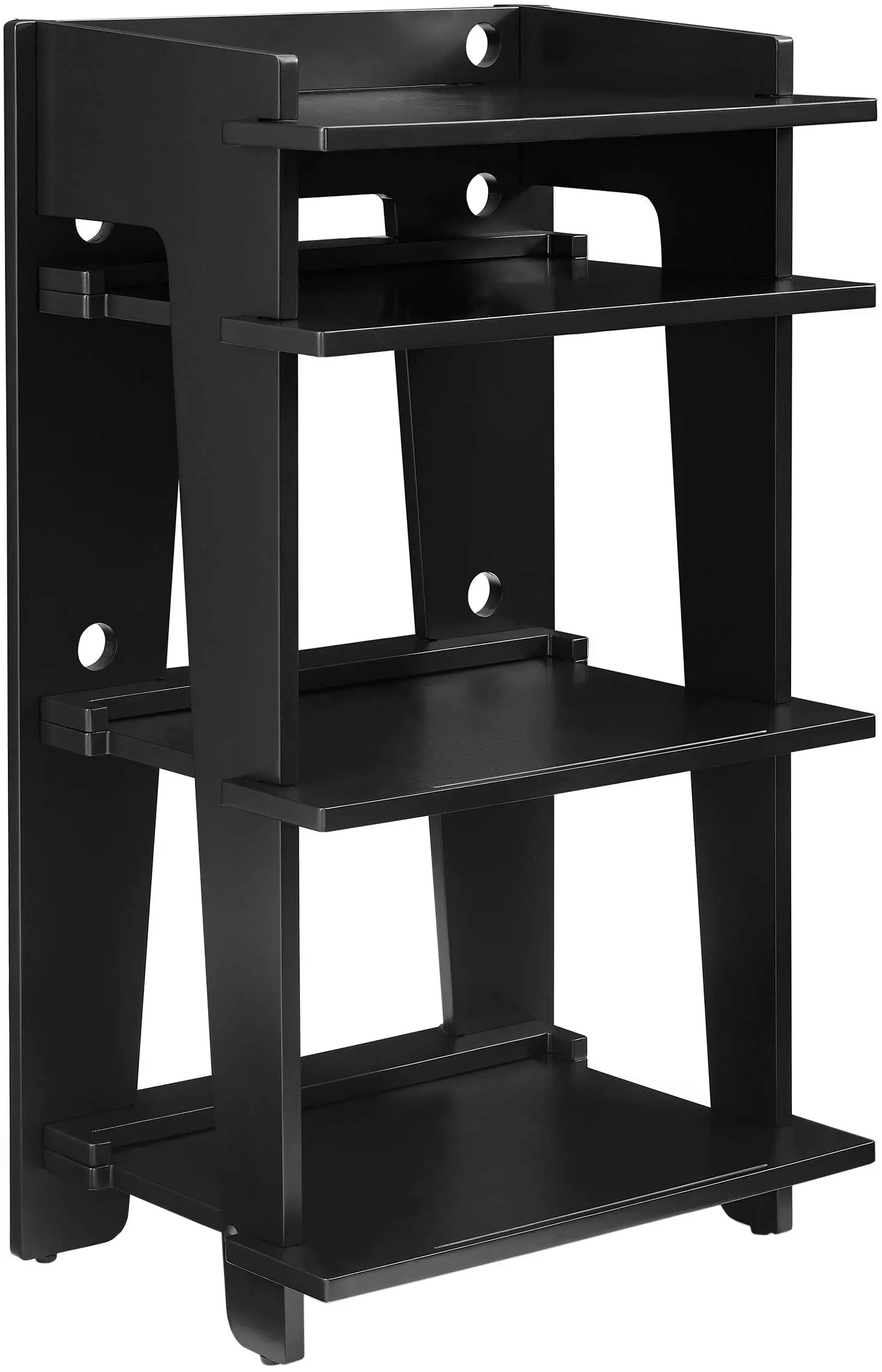 Alt View 5. Crosley Furniture - Soho Record Player Stand With Vinyl Storage - Black.