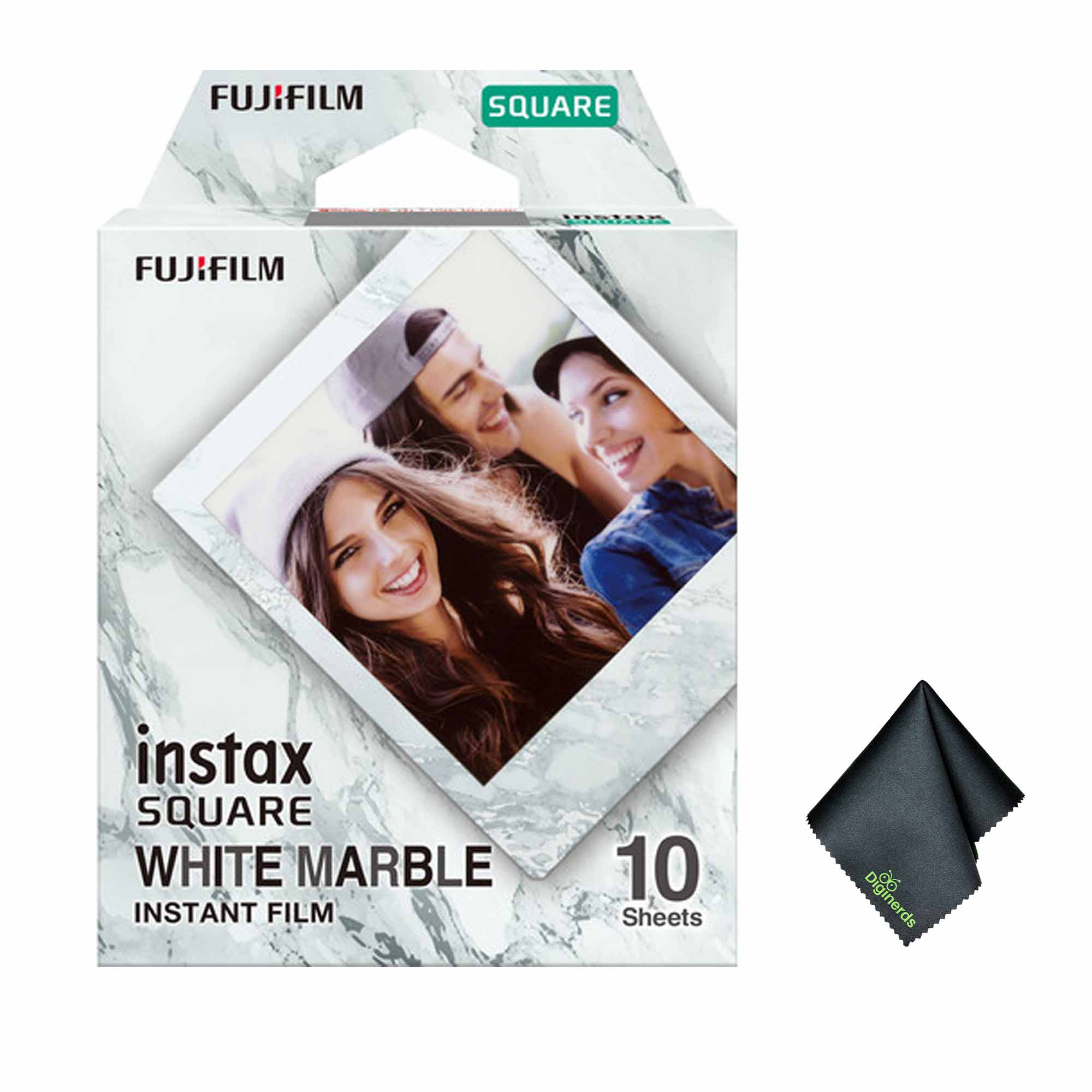 FUJIFILM SQUARE  
FUJIFILM instax SQUARE WHITE MARBLE INSTANT FILM 10 Sheets  
06 Diginerds