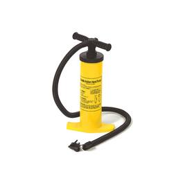 Swim Central - 17" and Black Double Action Air Pump for Swimming Pool Inflatables - Yellow