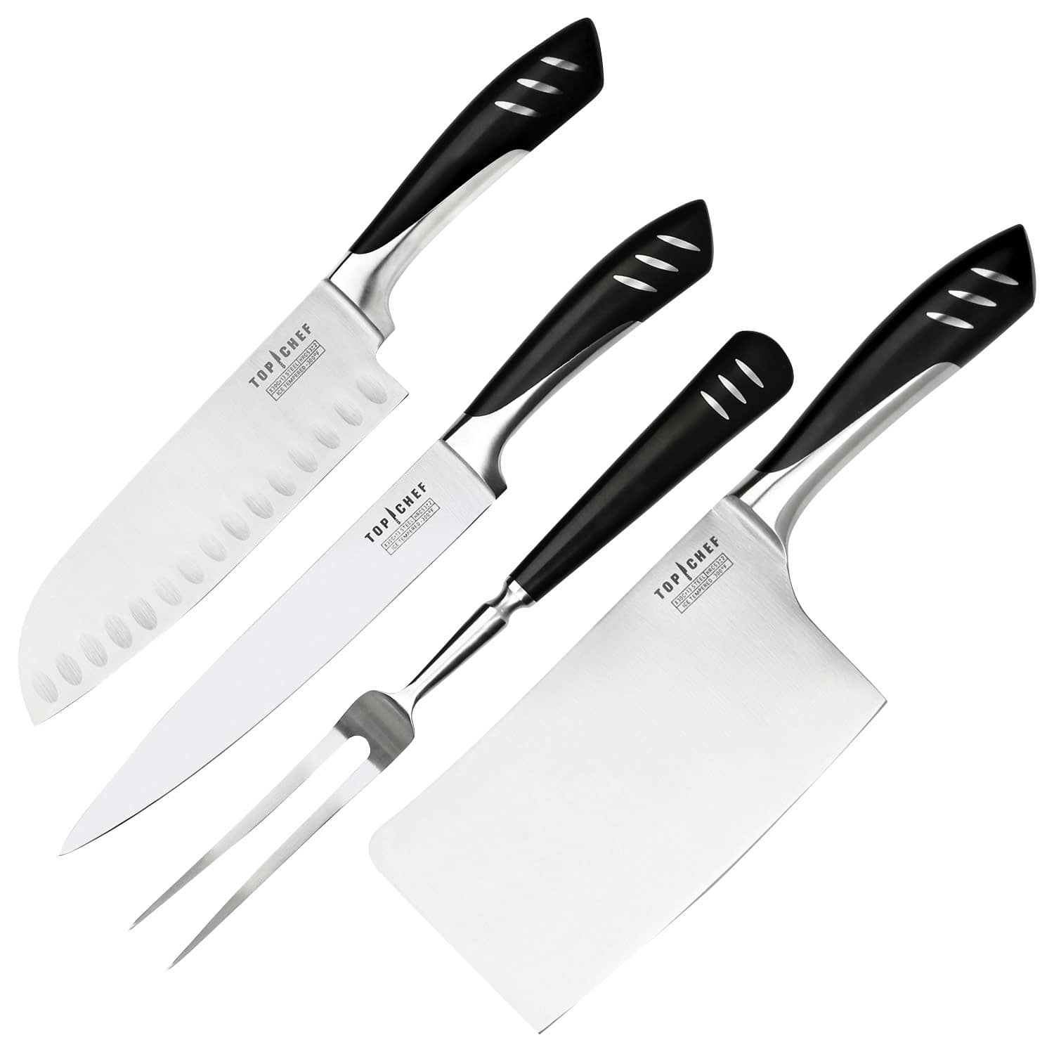 Best Buy Top Chef Santoku Knife, Chopper Cleaver and 2Piece Carving