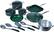 Front Standard. Orgreenic - 16-Piece Cookware Set - Green/Silver.