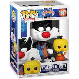 Funko - Pop! Movies Space Jam A New Legacy Sylvester & Tweety #1087 Vinyl Figures - Black