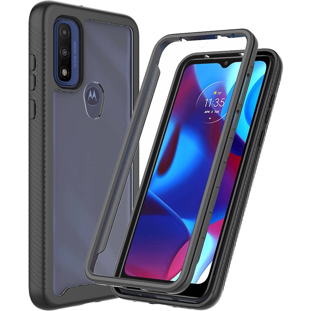 Alt View 12. SaharaCase - GRIP Series Case for Motorola Moto G Pure and G Power 2022 - Black.