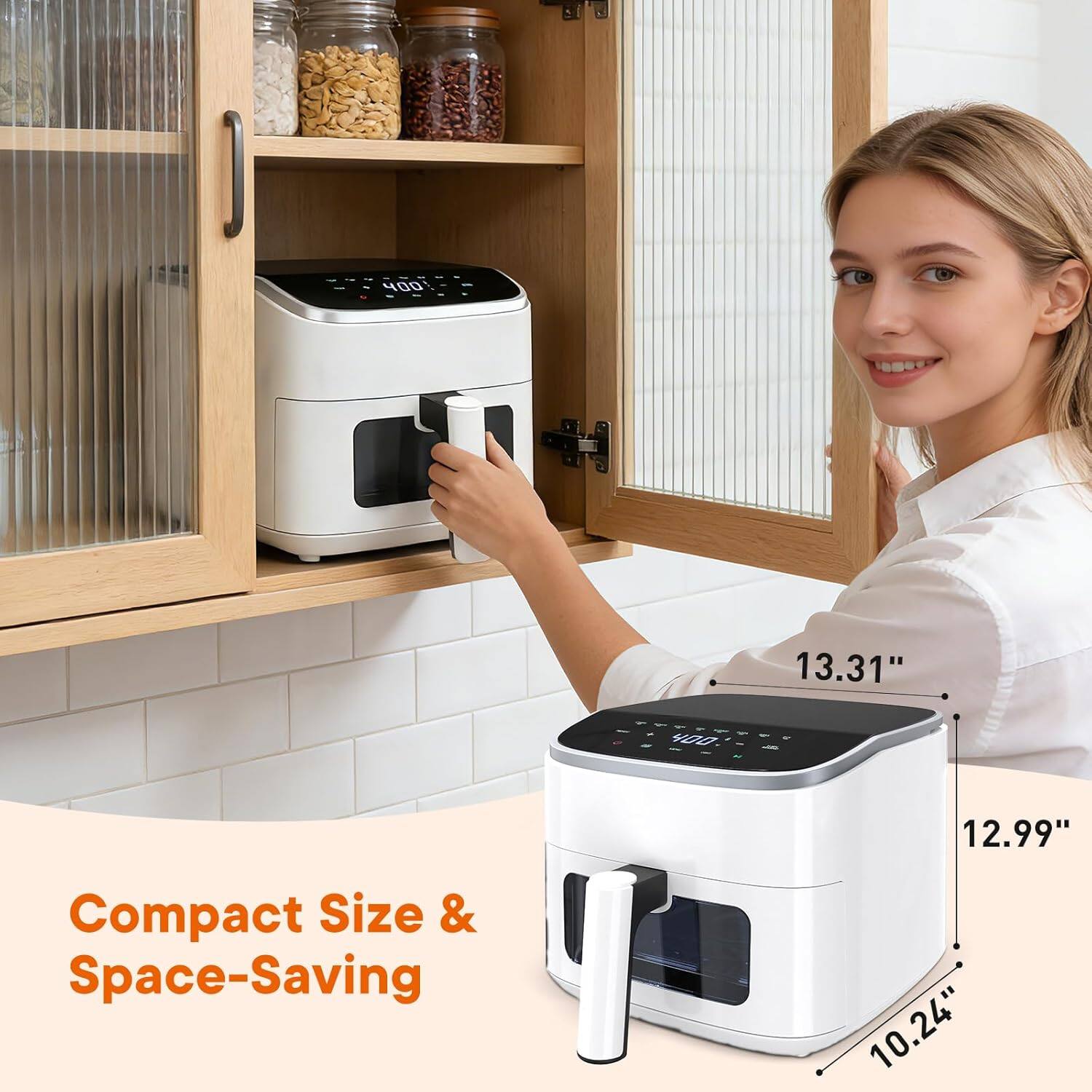 OOP 13.31" 12.99" 10.24" Compact Size & Space-Saving
