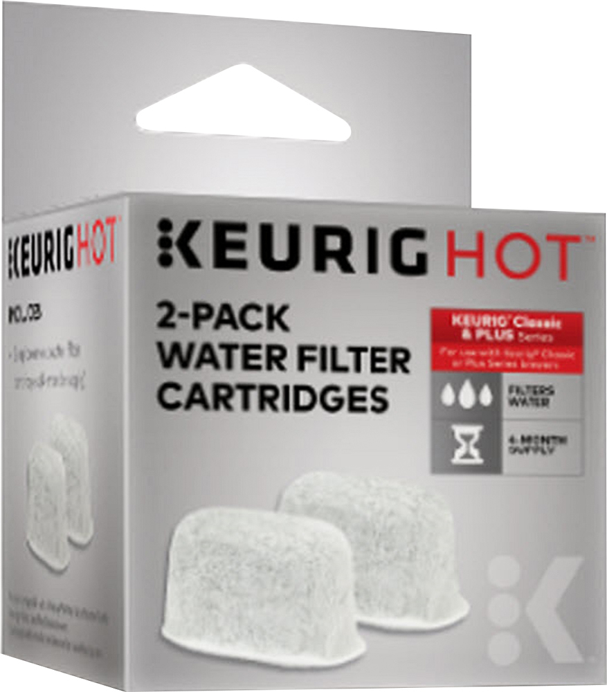 Angle View: Keurig - Water Filter Replacement Cartridges (2-Pack) - White