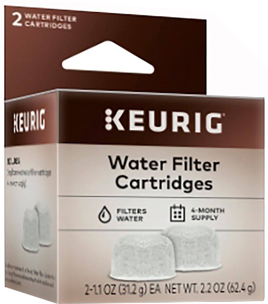 Alt View 11. Keurig - Water Filter Replacement Cartridges (2-Pack) - White.