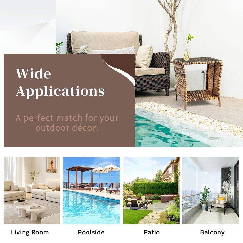 Wide Applications  
A perfect match for your outdoor décor.  

Living Room  
Poolside  
Patio  
Balcony