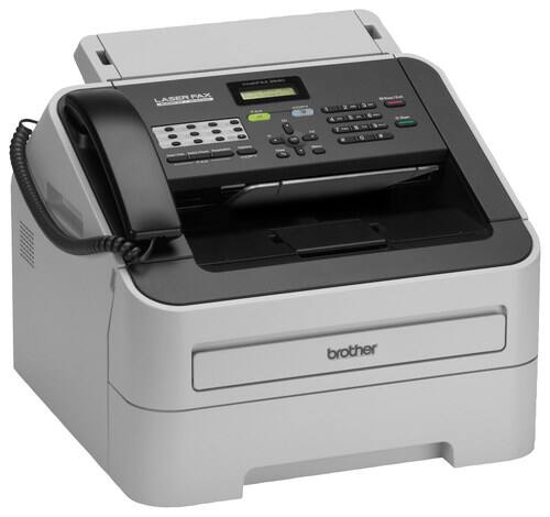 Front. Brother - FAX-2940 Black-and-White All-In-One Printer - Gray.