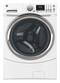GE - 4.3 Cu. Ft. 10-Cycle High-Efficiency Steam Front-Loading Washer - White-Front_Standard