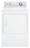 GE - Dura Drum 6.8 Cu. Ft. 6-Cycle Electric Dryer - White on White-Front_Standard