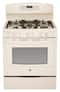 GE - 30" Self-Cleaning Freestanding Gas Convection Range - Bisque-Front_Standard