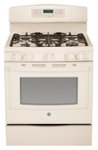Front. GE - 30" Self-Cleaning Freestanding Gas Convection Range - Bisque.