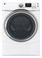 GE - 7.5 Cu. Ft. 11-Cycle Steam Gas Dryer - White on White-Front_Standard