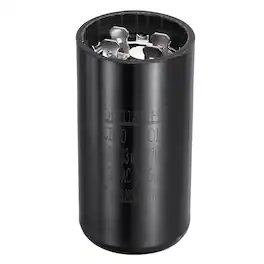 Unique Bargains - CD60 Motor Run Capacitor, 161-193uF MFD AC125V, 50-60Hz, for Electric Motor, 36x70mm - Black