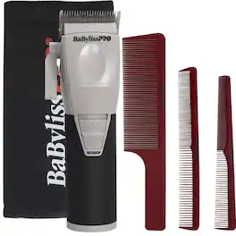 Babyliss - BabylissPRO COREFX FX86 Hair Clipper Kit w/ Comb Set & Pouch - Silver