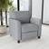 Angle. Alamont Home - Hercules Diplomat Contemporary Leather/Faux Leather Reception Chair - Gray.