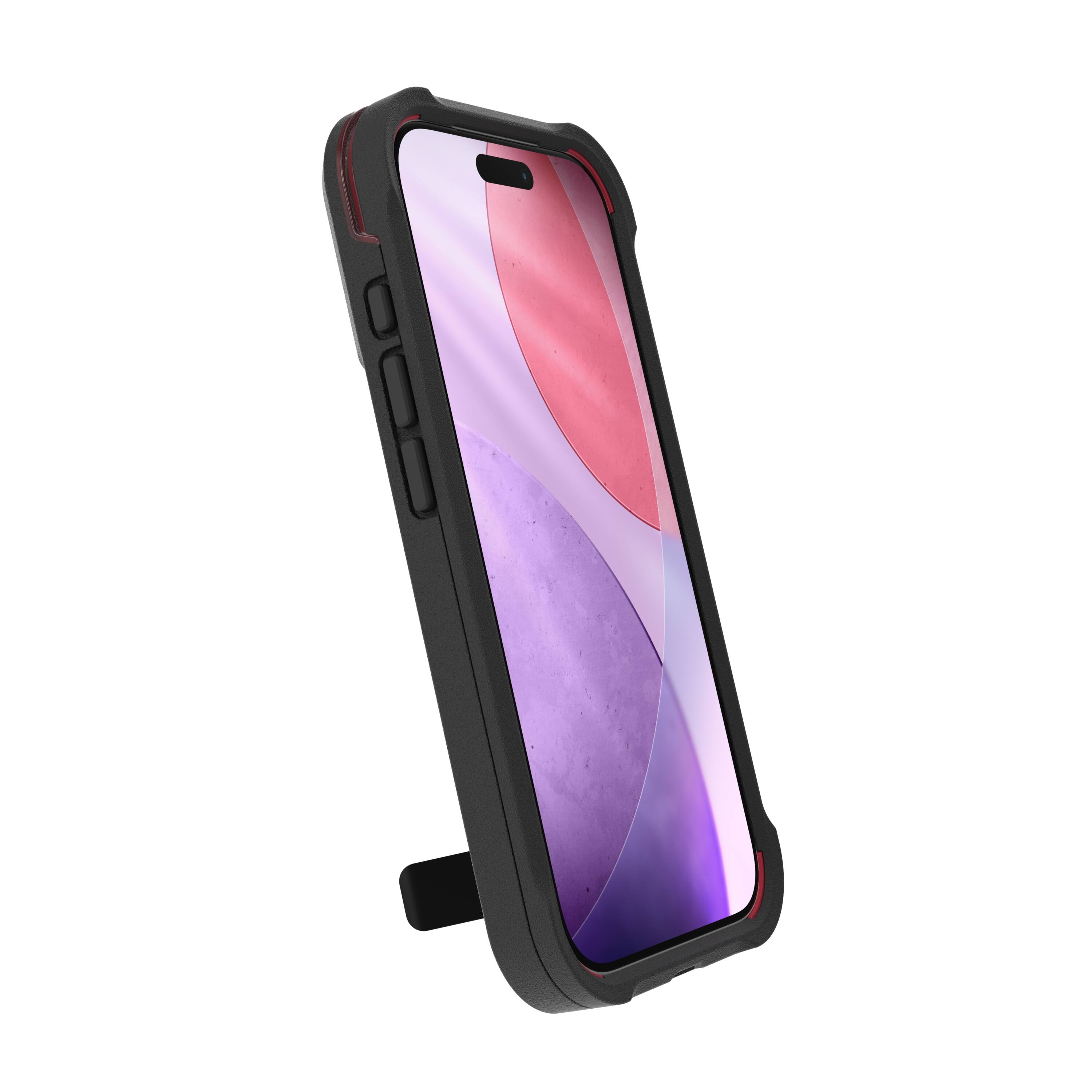 Alt View 18. ZAGG - Rainier Snap with Kickstand for Apple iPhone 17 Pro - Smoke Black.