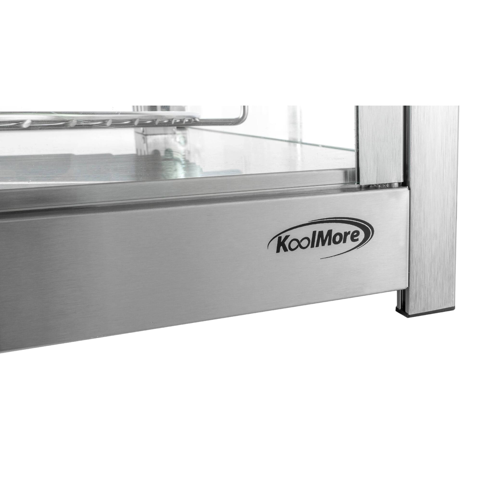 Alt View 6. Koolmore - 24 in. Commercial Pizza Display Warmer for 18 in. Pies with 4 Rotating Racks in Stainless-Steel (KM-HPD4-18) - Silver.
