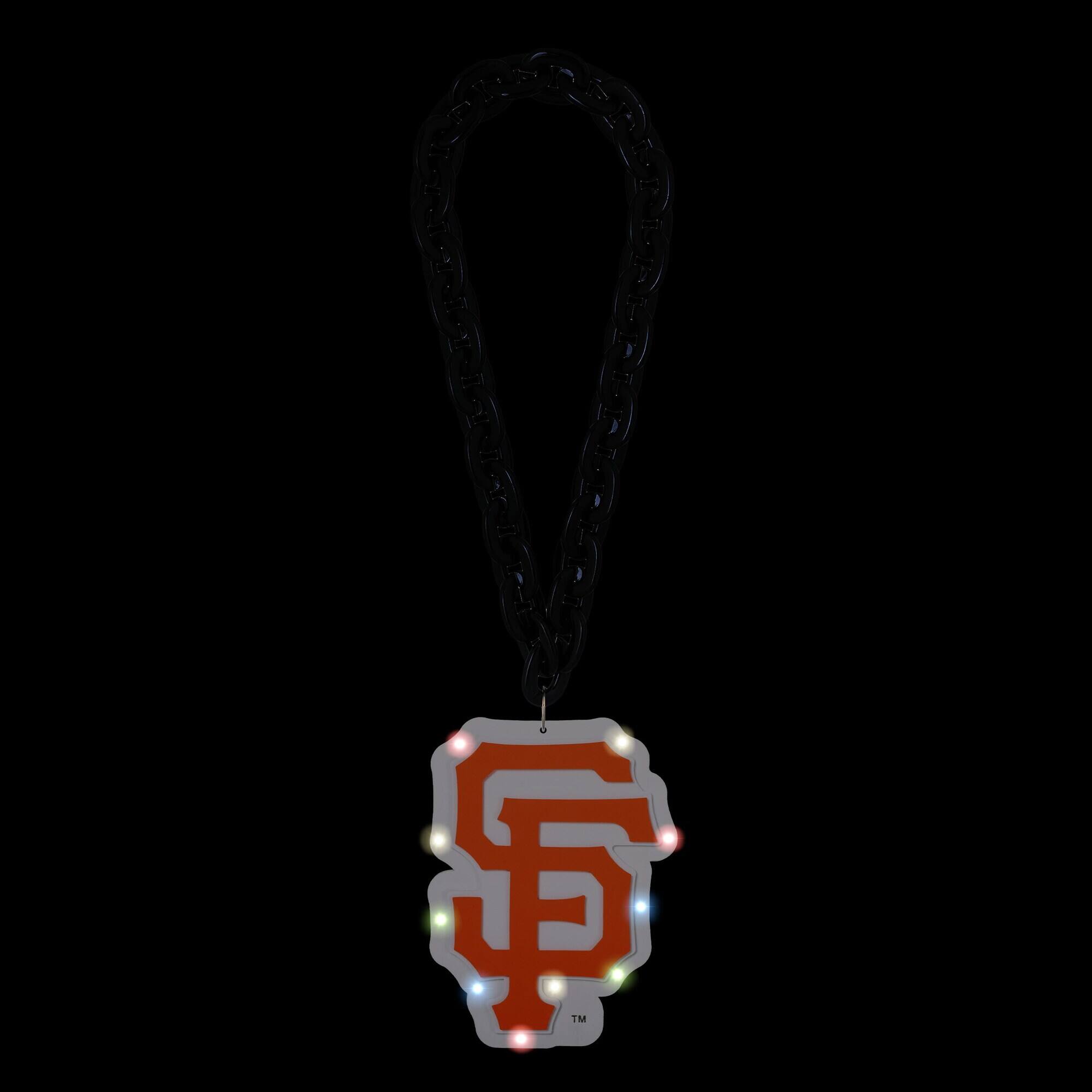 Alt View 1. FOCO - San Francisco Giants Light Up Big Logo Fan Chain - Multicolor.