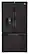 Front. LG - 28.8 Cu. Ft. French Door Refrigerator with Thru-the-Door Ice and Water - Black.