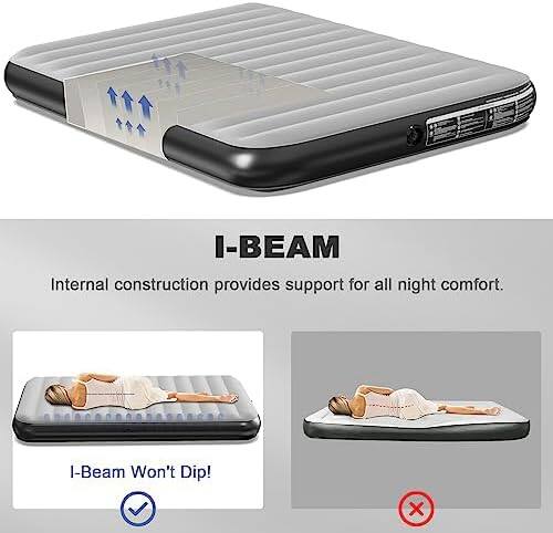 I-BEAM

Internal construction provides support for all night comfort.

I-Beam Won't Dip!