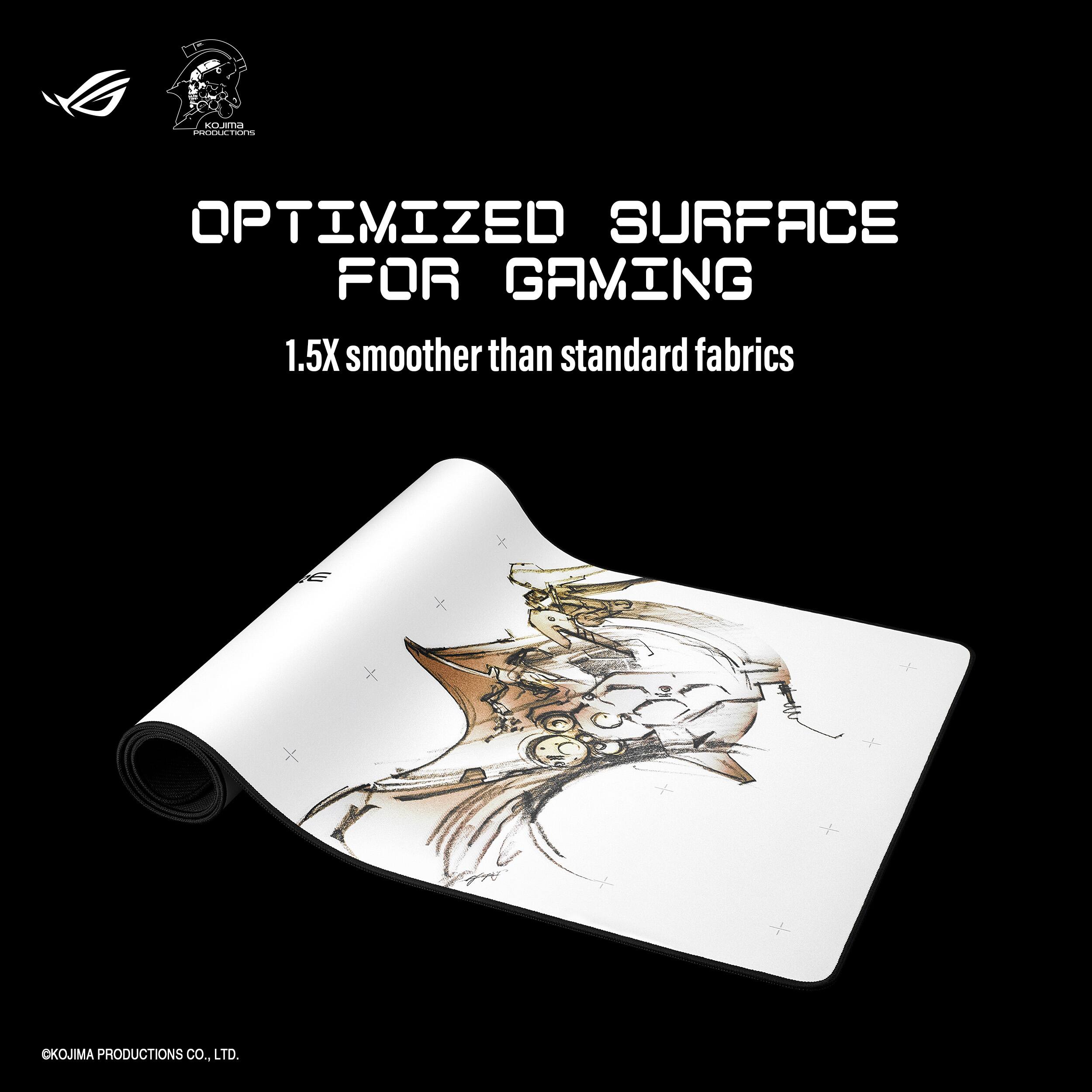 KOMIJI OPTIMIZED SURFACE FOR GAMING 1.5X smoother than standard fabrics OKOJIMA PRODUCTIONS CO., LTD.